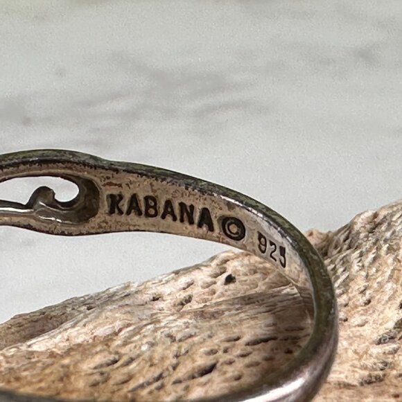 Kabana Openwork Sterling Silver Cubic Zirconia Solitaire Ring Size 7 - Picture 6 of 9